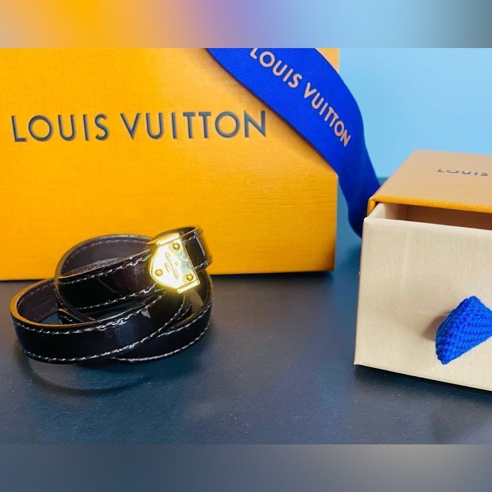 Louis Vuitton Triple Tour Vernis Wrap Bracelet